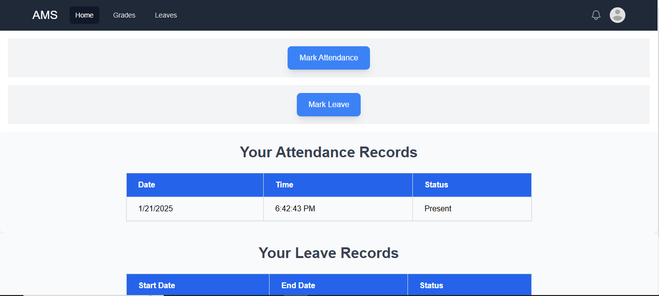Attendance Management System